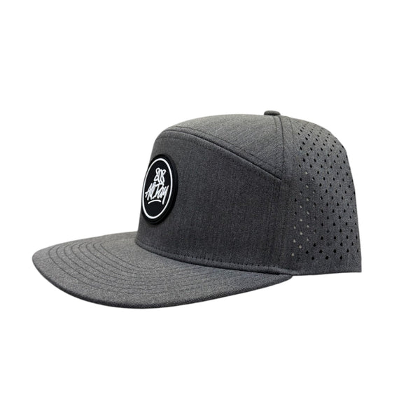 808ALLDAY Charcoal Circle Tag Water Tech Snapback