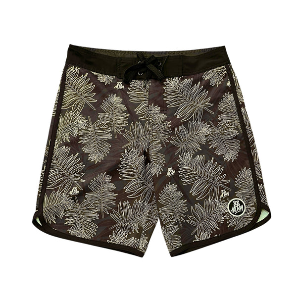 808ALLDAY Mens Brown Floral Boardshorts