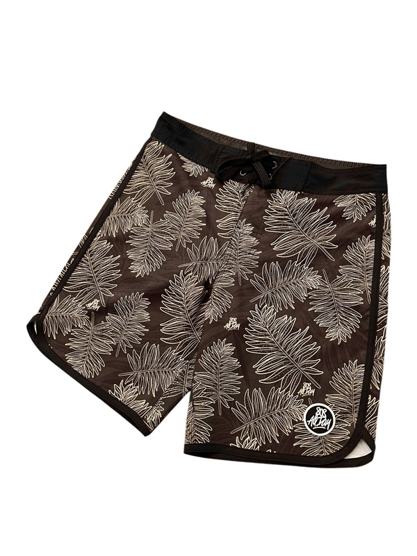 808ALLDAY Mens Brown Floral Boardshorts