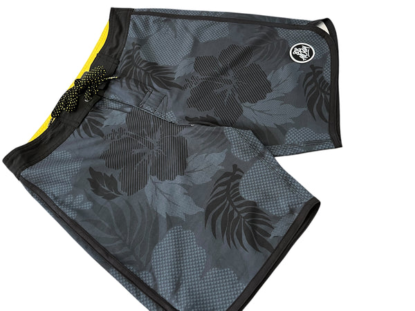 808ALLDAY Mens Black Floral Boardshorts