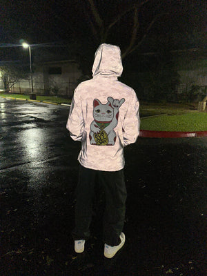 808ALLDAY  Reflective Lucky Cat Rain Jacket