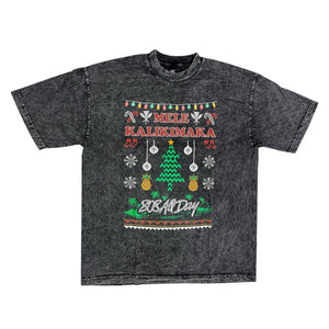 808ALLDAY Carbon Black Premium Dyed Christmas Tee