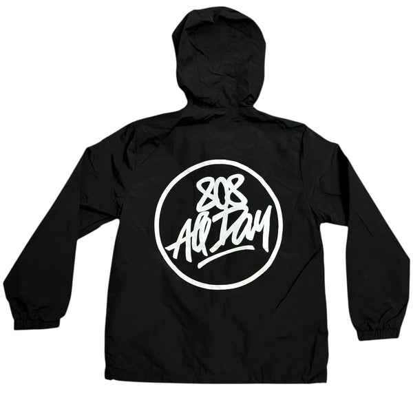 808ALLDAY Tag Black Coaches Hooded Jacket