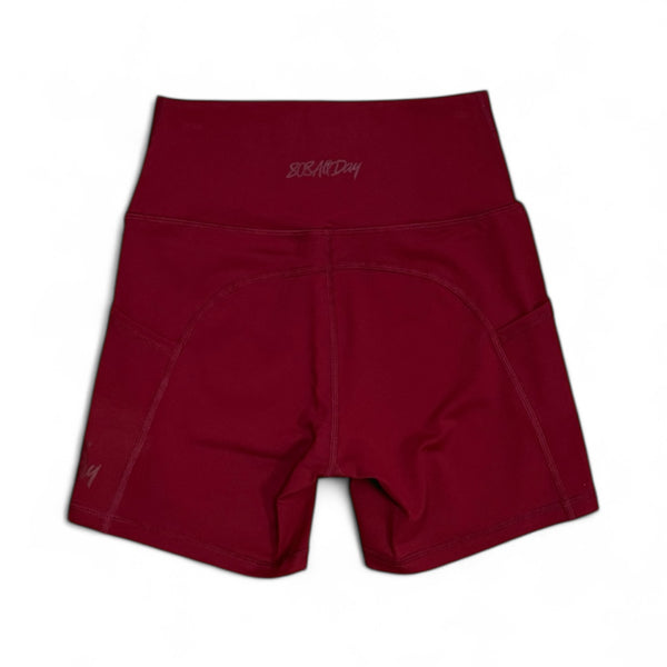 808ALLDAY Women's Burgundy Biker Shorts