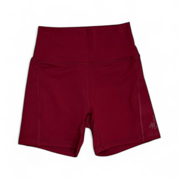 808ALLDAY Women's Burgundy Biker Shorts