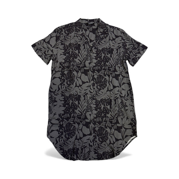 808ALLDAY Women's Black Box Floral Button Down Dress