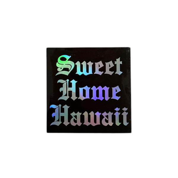 808ALLDAY SHH Holographic Black Box Sticker - 2 Pack