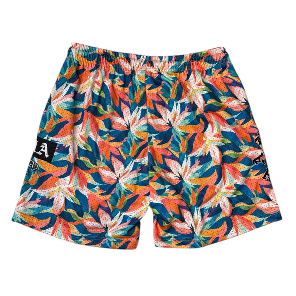 808ALLDAY Coral Aloha OE Mesh Shorts