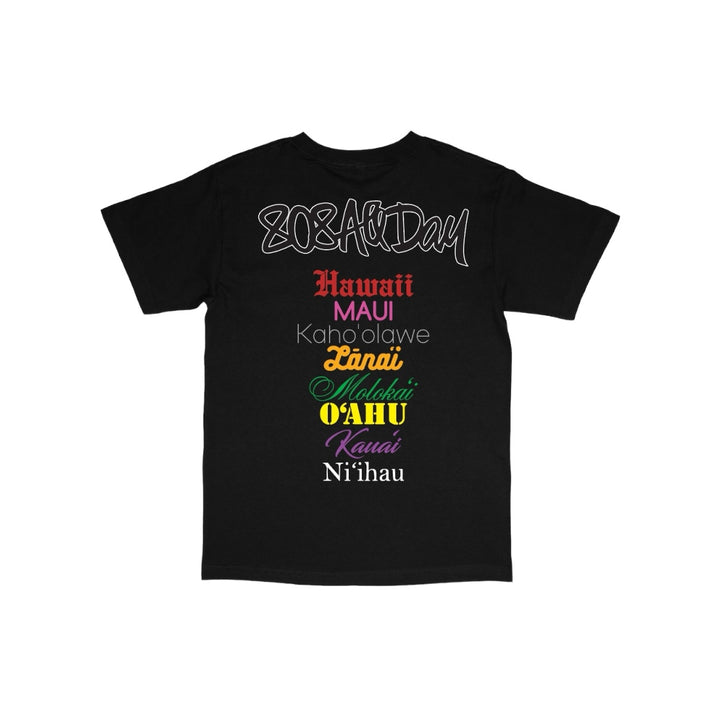 808ALLDAY Toddler/Youth Roll Call Black Tee