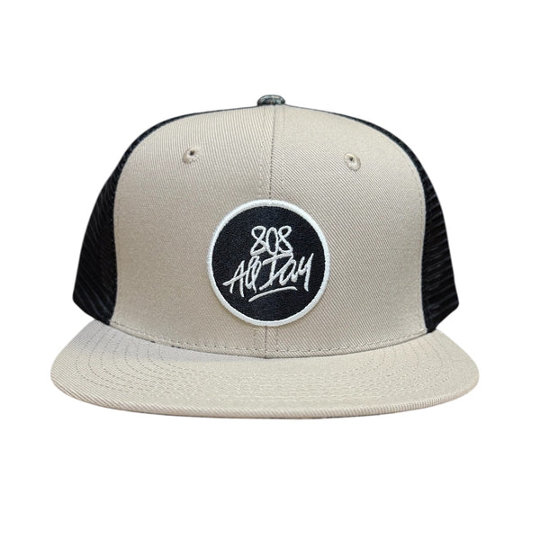 808ALLDAY Classic Fit Circle Tag Sand Snapback