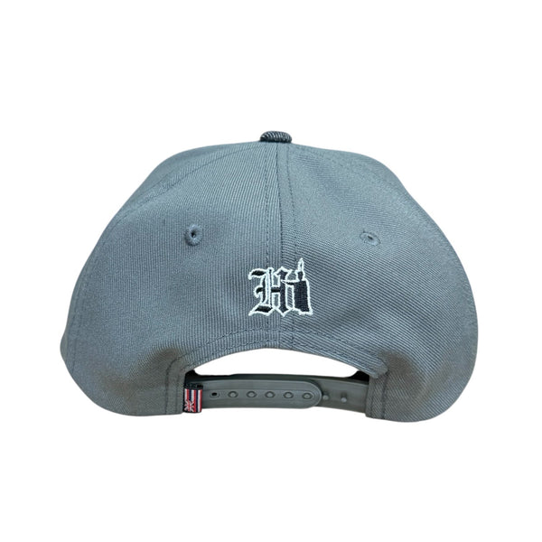 808ALLDAY Classic Fit Aloha Script Graphite Snapback