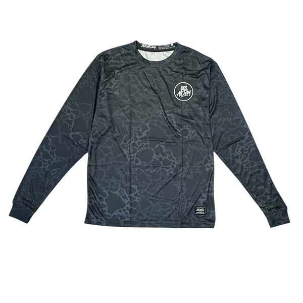 808ALLDAY Black/Grey Camo Circle Tag Dri Fit Performance L/S