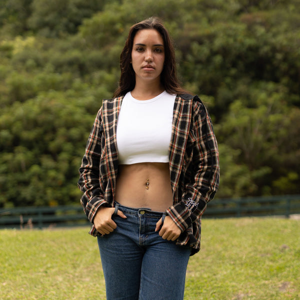 808ALLDAY Rasta Hooded Flannel