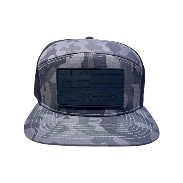 808ALLDAY Water Tech Black Camo Flag Snapback