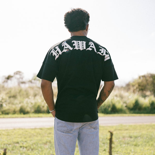 808ALLDAY Short Sleeve Heavyweight Oversized Hawaii Jersey Tee