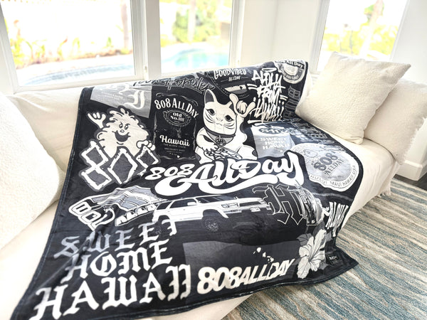 808ALLDAY Mash Up Plush Blanket