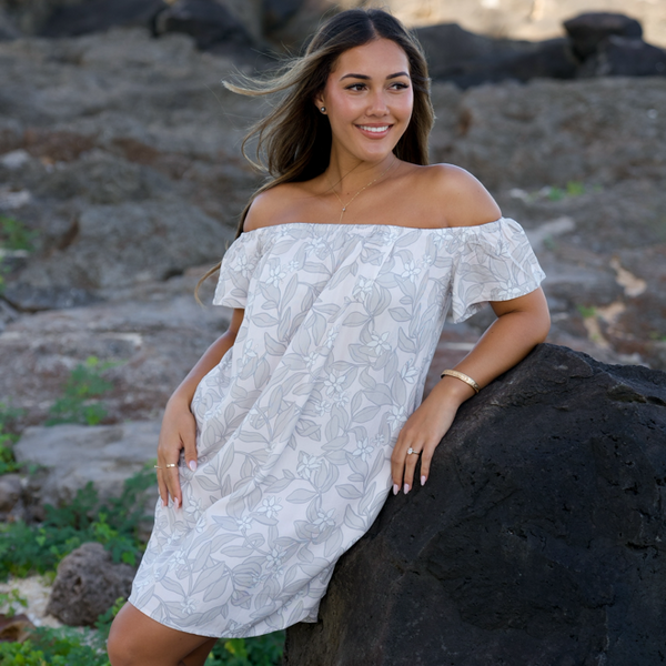 808ALLDAY Women's Cloud Alahe'e Off-Shoulder Dress