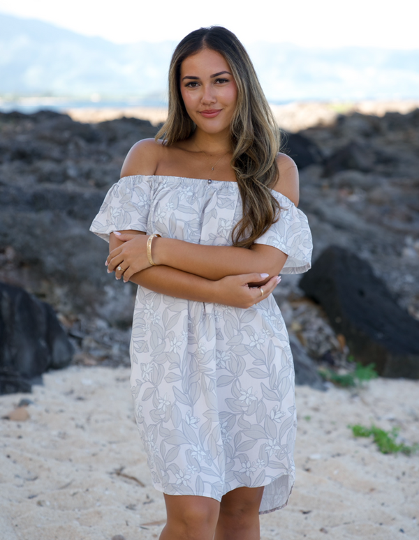 808ALLDAY Women's Cloud Alahe'e Off-Shoulder Dress