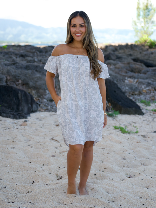 808ALLDAY Women's Cloud Alahe'e Off-Shoulder Dress