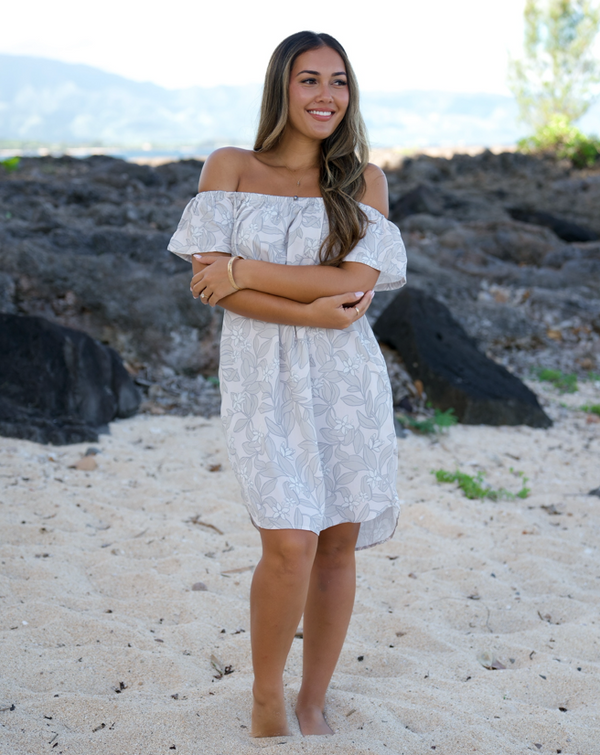 808ALLDAY Women's Cloud Alahe'e Off-Shoulder Dress