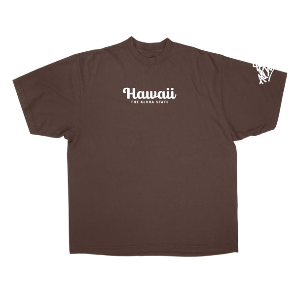 808ALLDAY Premium Max Heavyweight Aloha State Mocha Tee