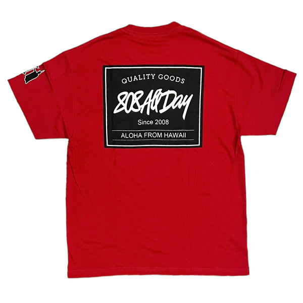 808ALLDAY Red Trademark T Shirt