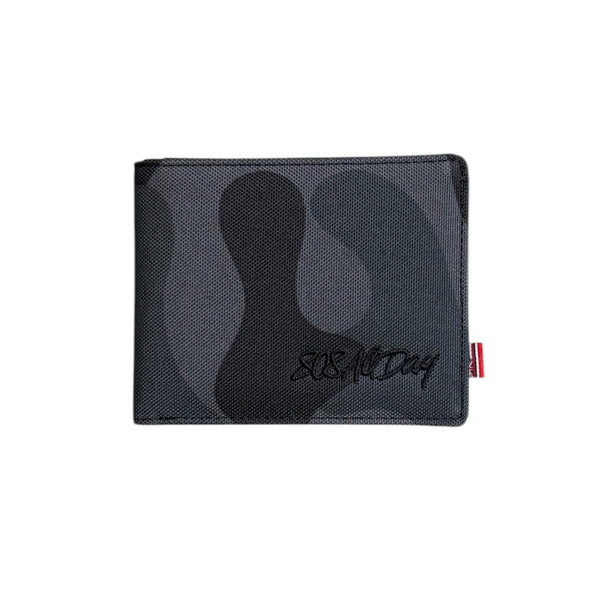 808ALLDAY Night Camo Canvas Wallet/ Black Canvas Inside