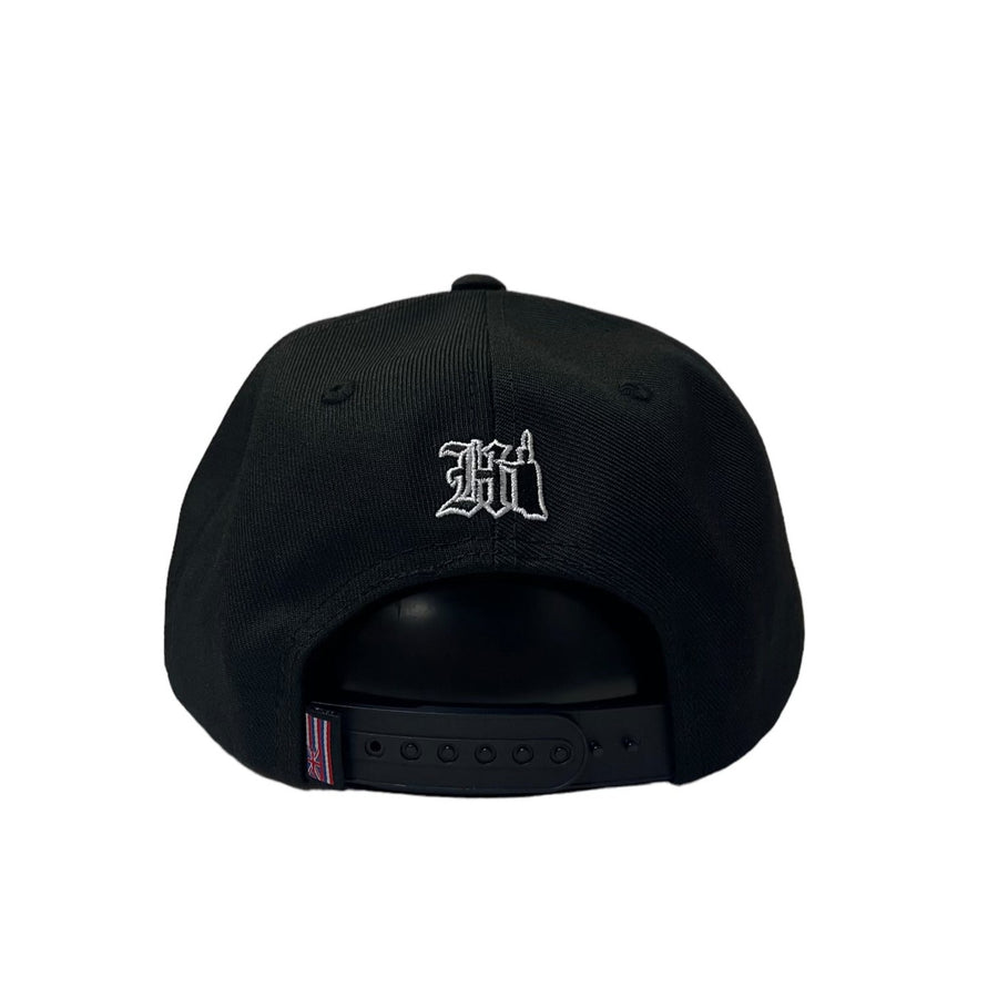 808ALLDAY Classic Fit Blacked Out Aloha Script Snapback