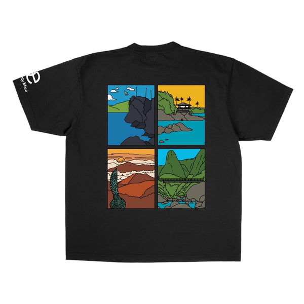 ONE EIGHTY MAUI PRM Max Heavyweight Black Spots Tee