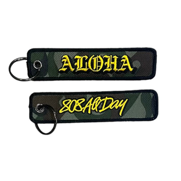 808ALLDAY Camo/Yellow Aloha OE Flight Tag