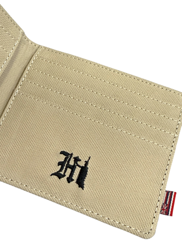 808ALLDAY Black Canvas/Sand Canvas Inside Wallet