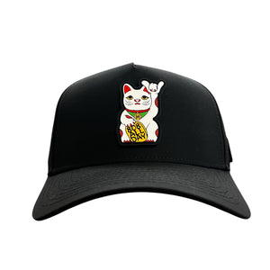 808ALLDAY Water Tech Black Lucky Cat Snapback