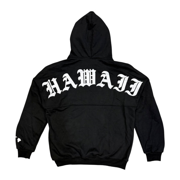 808ALLDAY Black Hawaii Hoodie