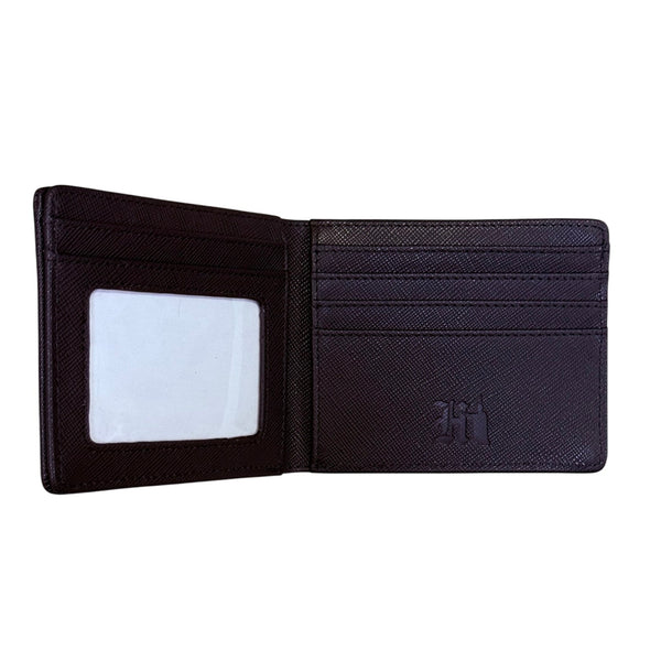 808ALLDAY Black Saffiano Leather Wallet / Black Saffiano Leather Inside (Copy)