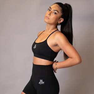 808ALLDAY Women's Black Adjustable Sports Bra