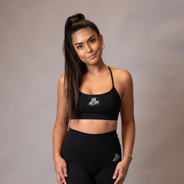 808ALLDAY Women's Black Adjustable Sports Bra