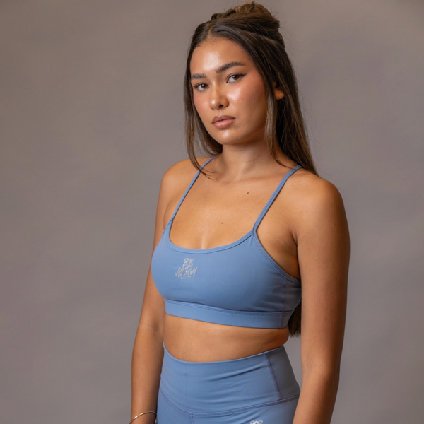 808ALLDAY Women's Blue Adjustable Sports Bra