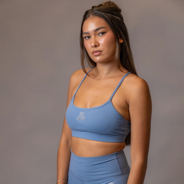 808ALLDAY Women's Blue Adjustable Sports Bra – 808allday