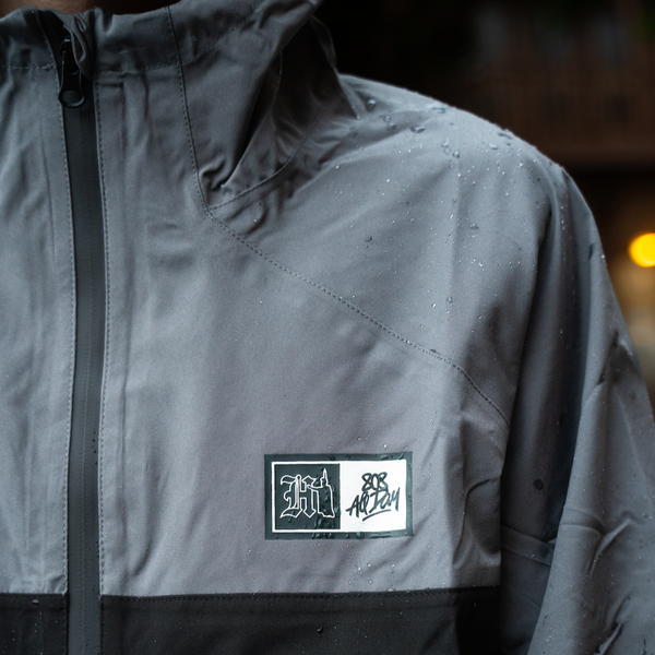 808ALLDAY  Black/Grey Weather Tech Rain Jacket