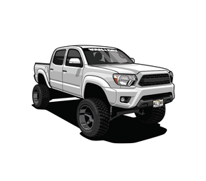 808ALLDAY 3 inch Tacoma 3rd Gen Sticker - 2 Pack