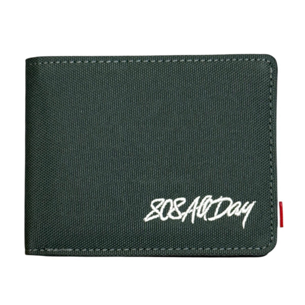 808ALLDAY Steel Canvas Wallet / Black Saffiano Leather Inside