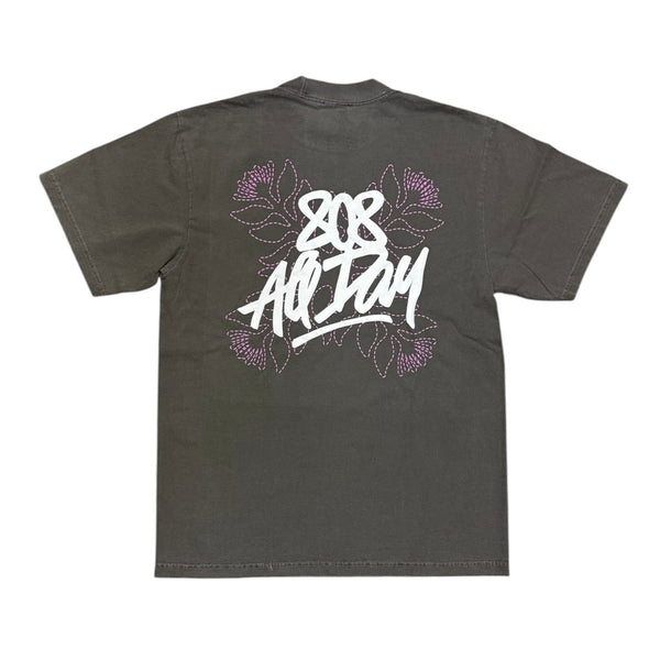 808ALLDAY Premium Heavyweight Grey Quilt TagTee