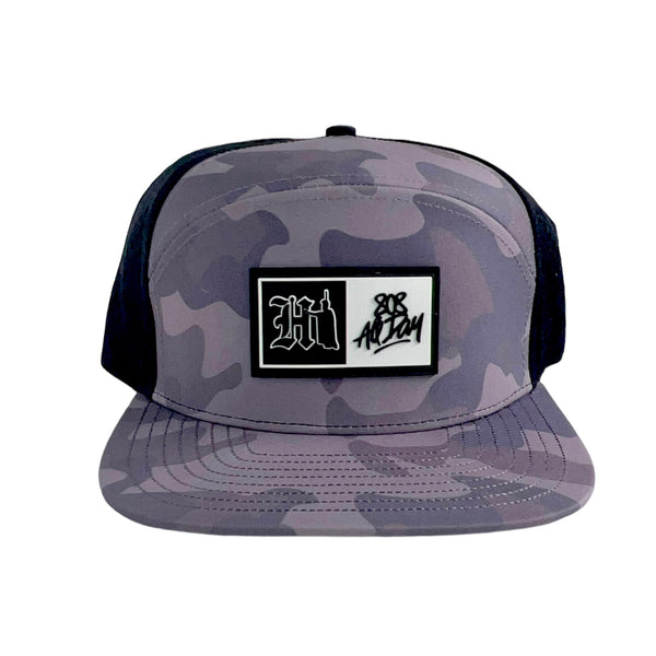 808ALLDAY Water Tech Camo Box HI Kam Snapback