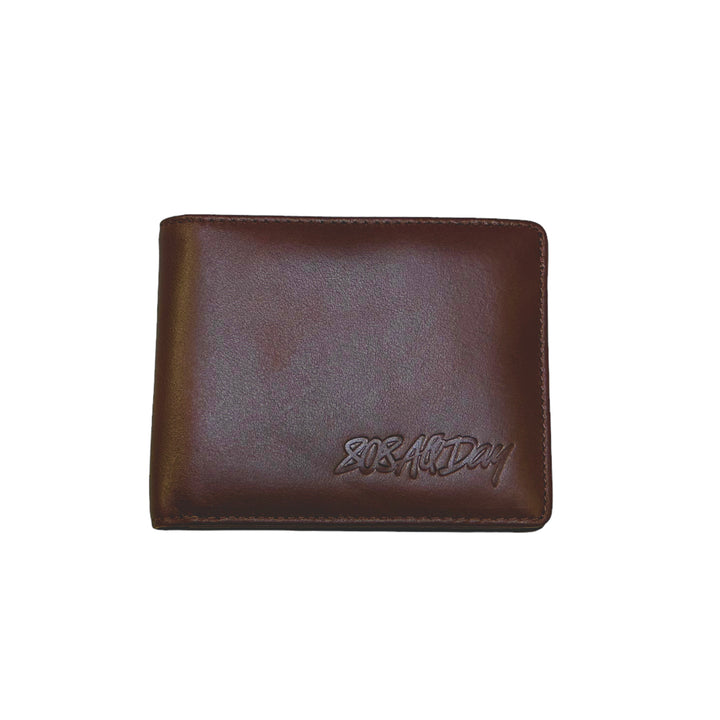 808ALLDAY Brown Genuine Leather Wallet