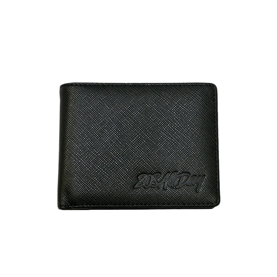 808ALLDAY Black Saffiano Leather Wallet