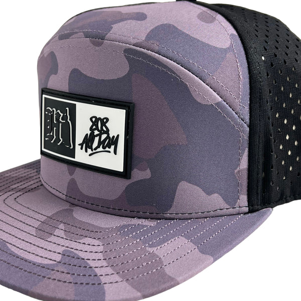 808ALLDAY Water Tech Camo Box HI Kam Snapback