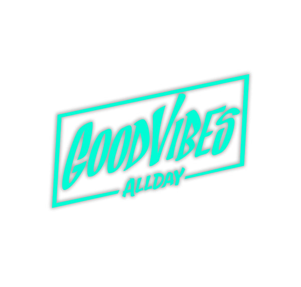 808ALLDAY GOOD VIBES HAWAII 4 1/2"  DIE CUT STICKER 2 PACK - 808allday