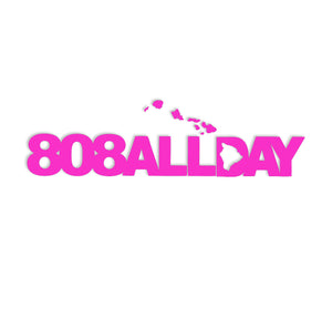 808ALLDAY HAWAIIAN ISLANDS 11" DIE CUT STICKER - 808allday