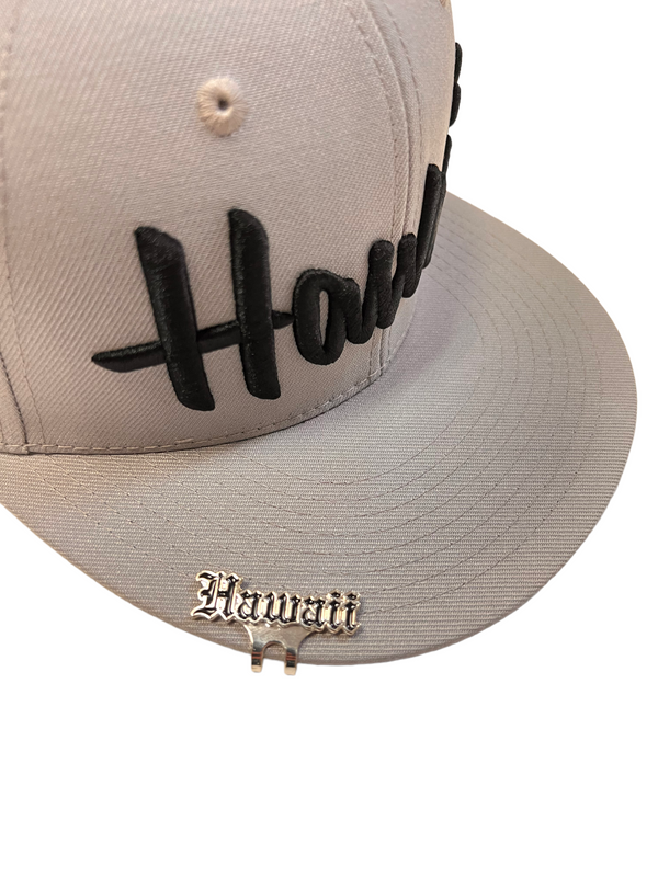 808ALLDAY Silver Hawaii Old E  HAT CLIP